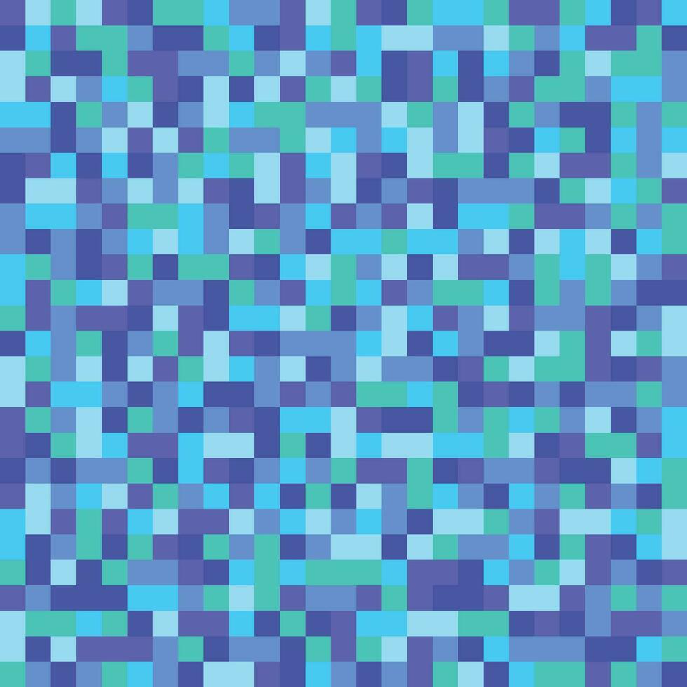 Cold Color Pixel Pattern or Background vector