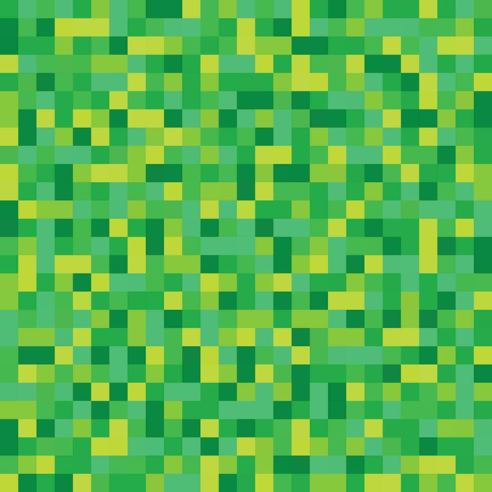Green Pixel Pattern or Background vector