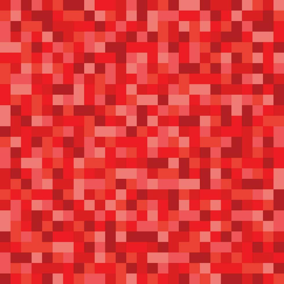 Red Pixel Pattern or Background vector