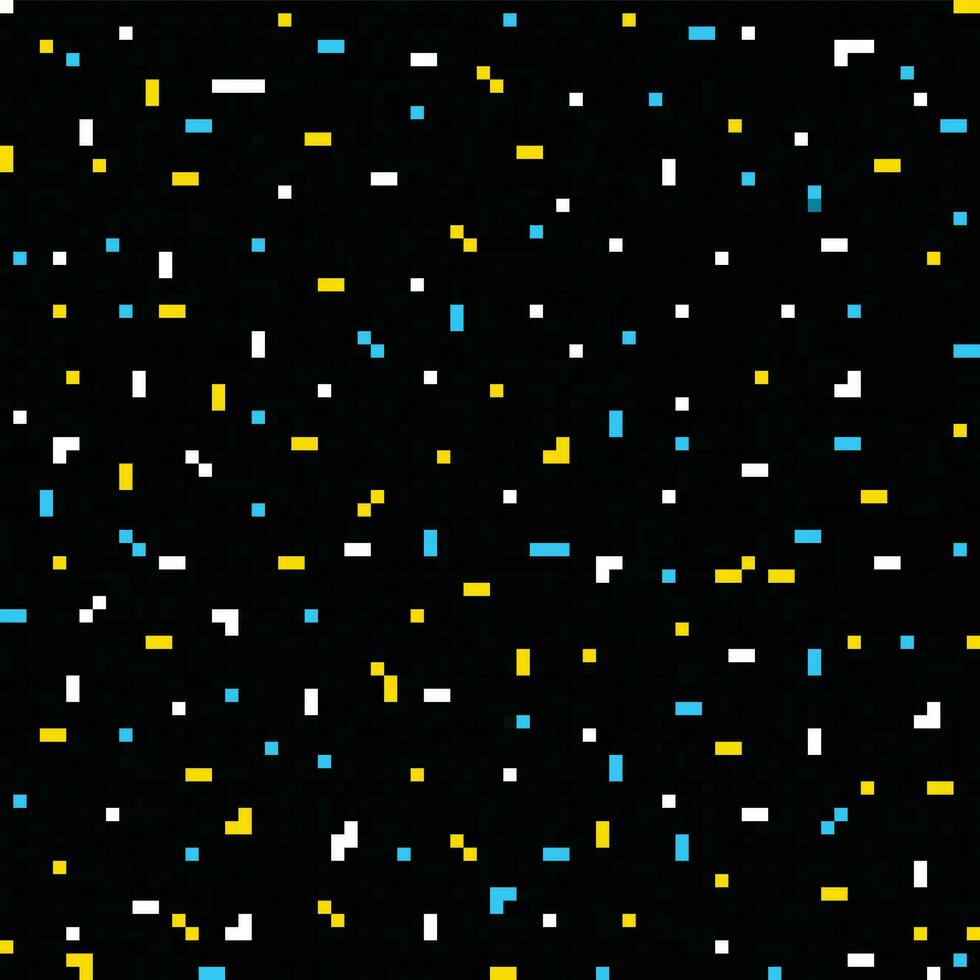 Pixel Pattern or Background in Dark Background vector