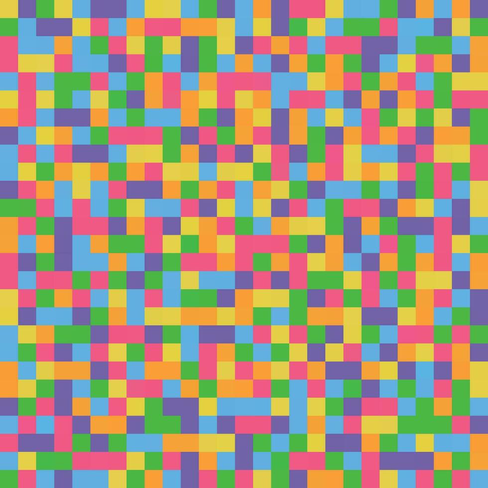 Colorful Pixel Pattern or Background vector
