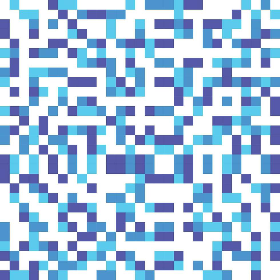 Cold Color Pixel Pattern or Background vector