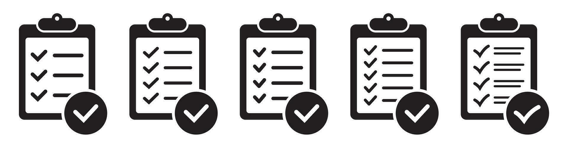 portapapeles con cheque marca icono aislado en antecedentes. Lista de Verificación firmar símbolo para web sitio y aplicación diseño. vector