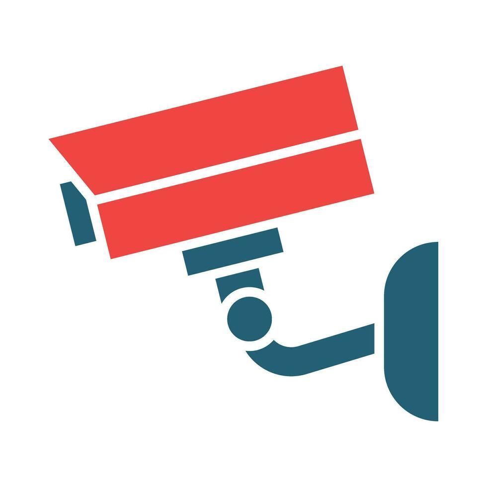 Cctv Vector Glyph Two Color Icon For Personal And Commercial Use.