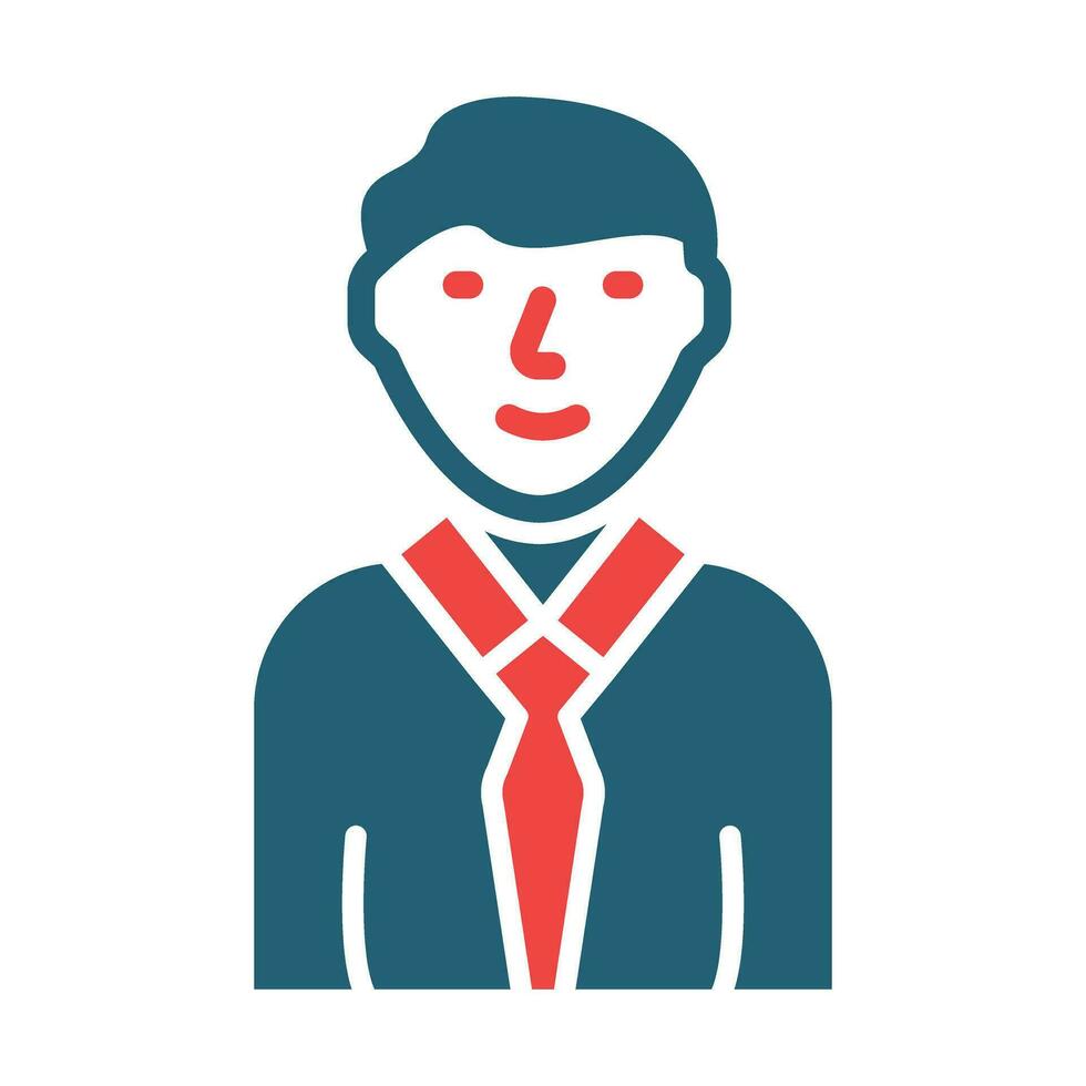 Person Vector Glyph Two Color Icon For Personal And Commercial Use.