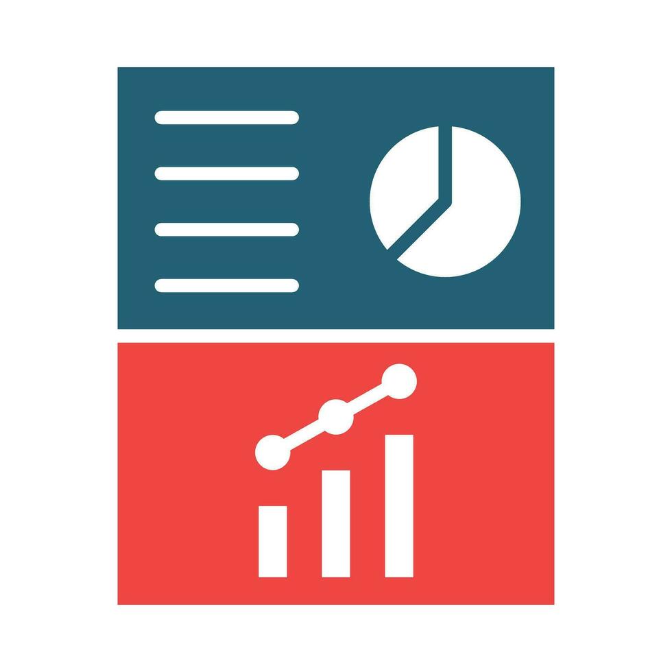Report Vector Glyph Two Color Icon For Personal And Commercial Use.
