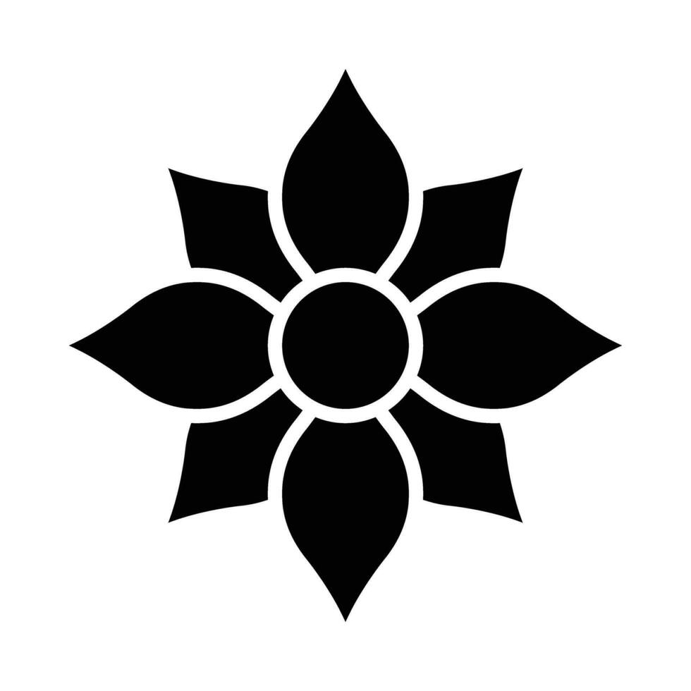Flower Vector Glyph Icon For Personal And Commercial Use.
