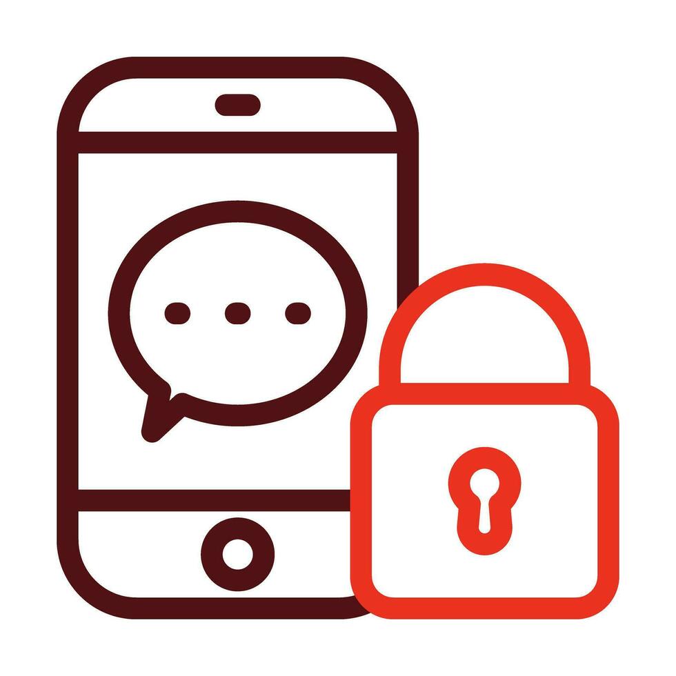 Secure Vector Thick Line Two Color Icons For Personal And Commercial Use.