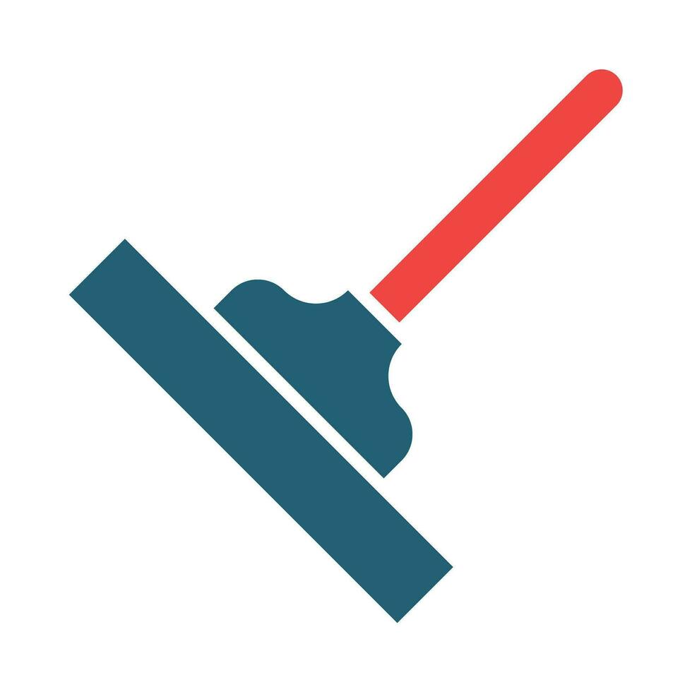 Squeegee Vector Glyph Two Color Icon For Personal And Commercial Use.
