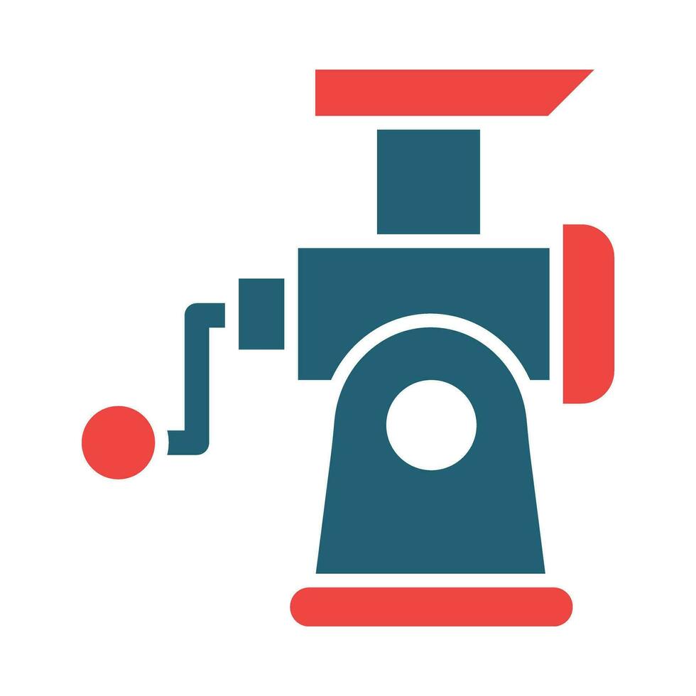 Meat Grinder Vector Glyph Two Color Icon For Personal And Commercial Use.