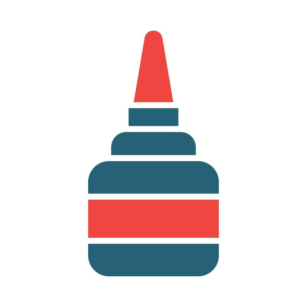 Liquid Glue Vector Glyph Two Color Icon For Personal And Commercial Use.