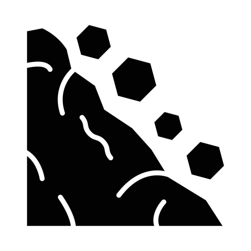 Landslide Vector Glyph Icon For Personal And Commercial Use.