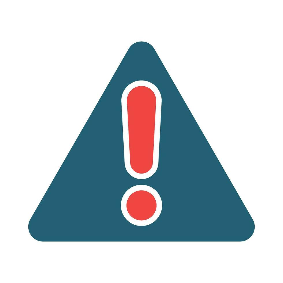 Warning Vector Glyph Two Color Icon For Personal And Commercial Use.