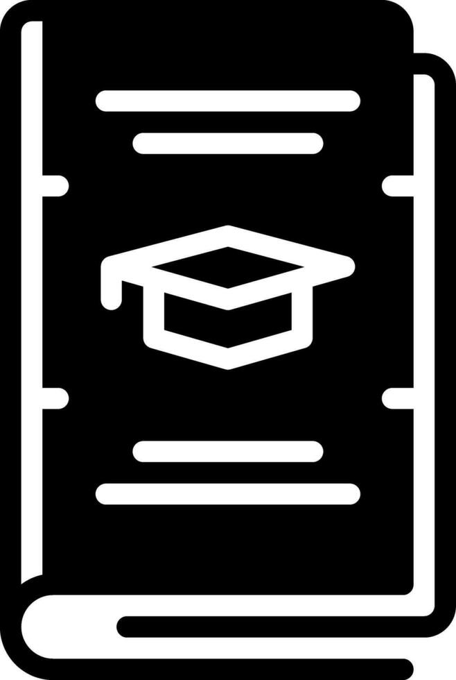 solid icon for thesis vector