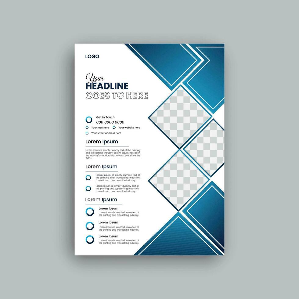Creative Corporate Business Flyer Design Template pre vector