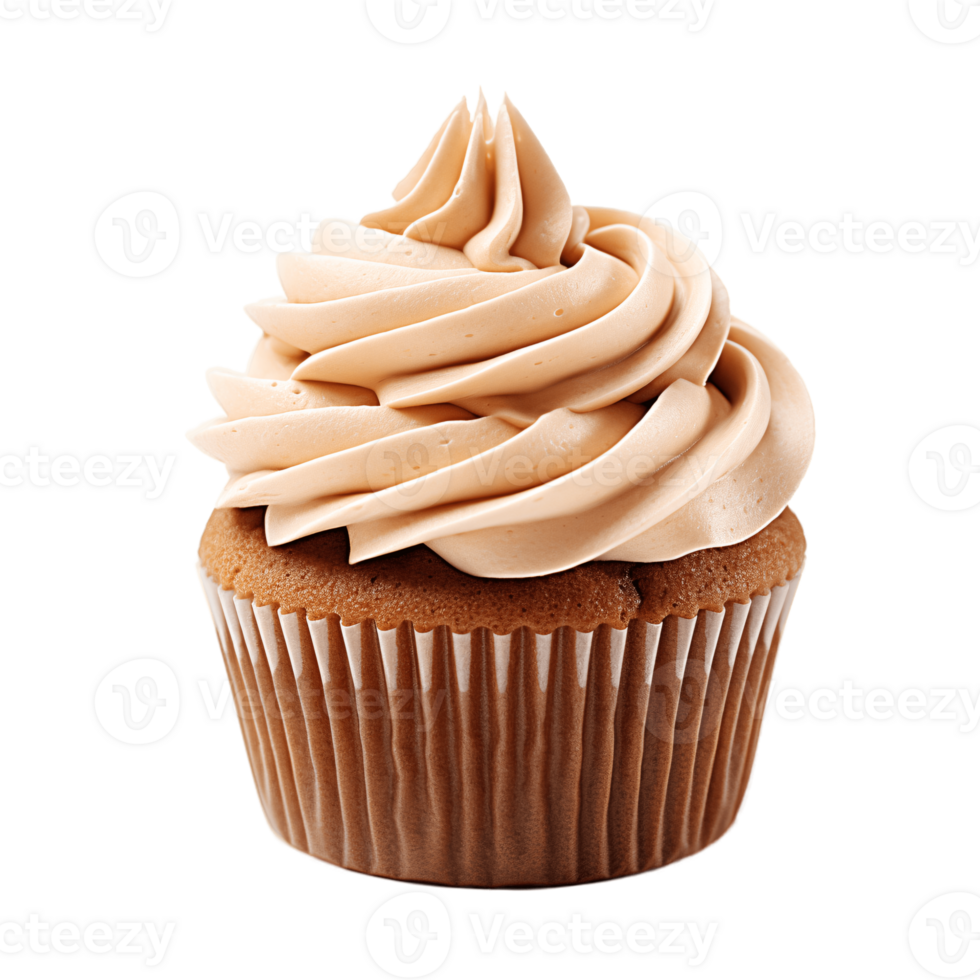 ai generative Cupcake isolated on transparent background. png