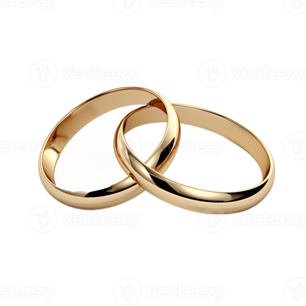 ai generative Engagement ring with diamond isolated on transparent background png