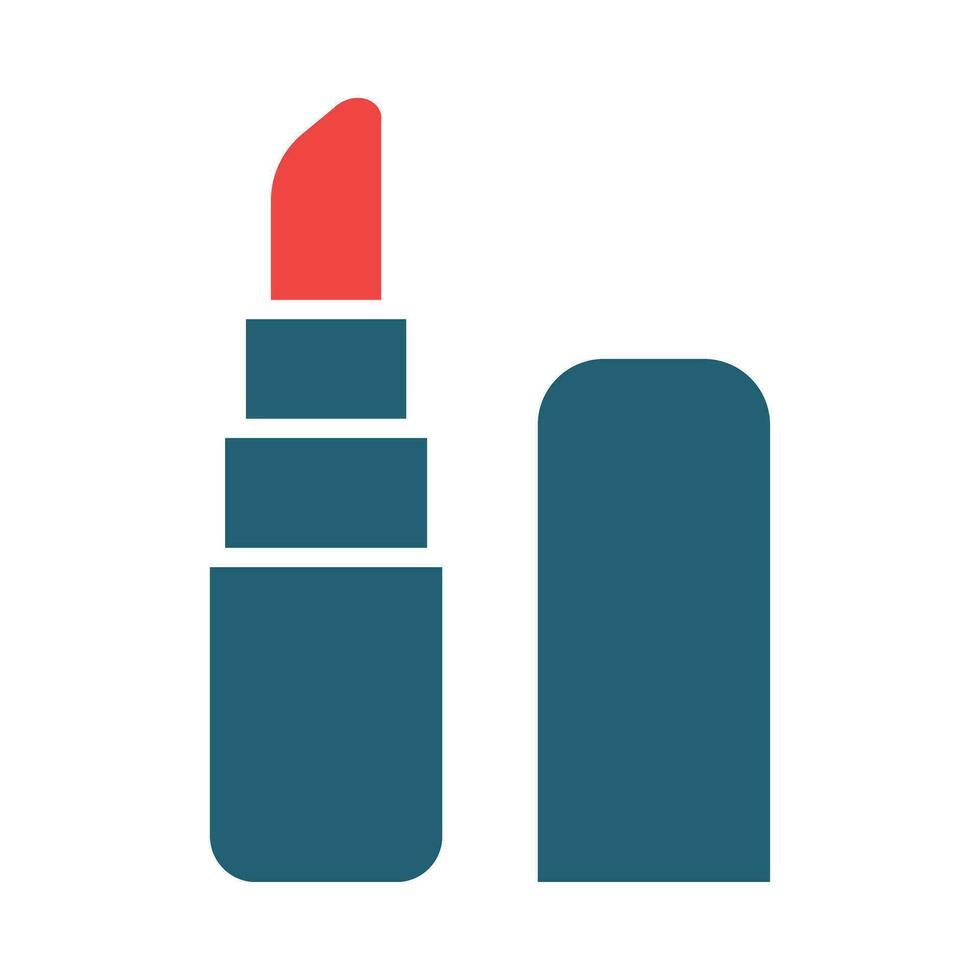 Lipstick Vector Glyph Two Color Icon For Personal And Commercial Use.