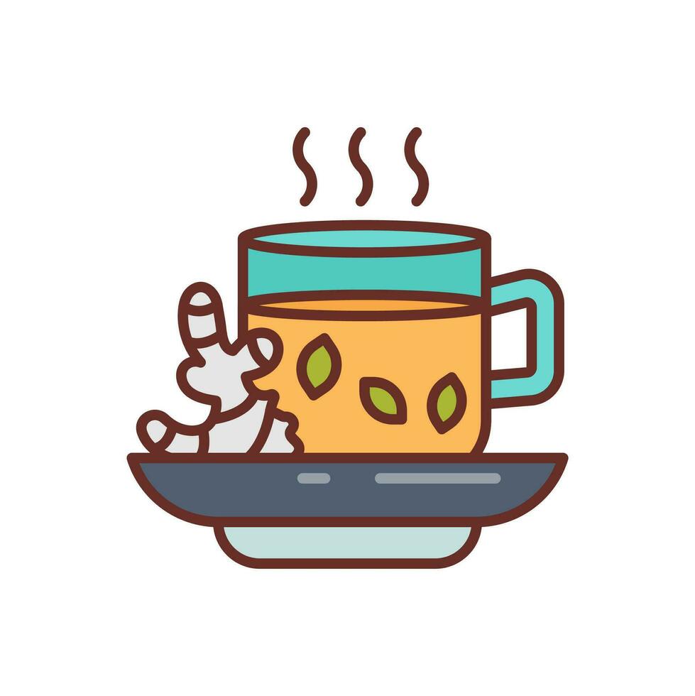 Ginger Tea Icon in vector. illustration vector
