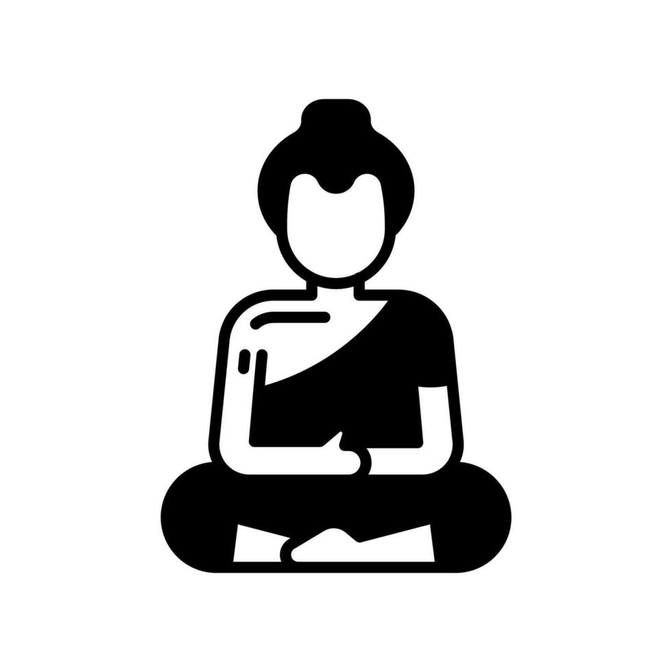 Buddha Icon in vector. illustration vector