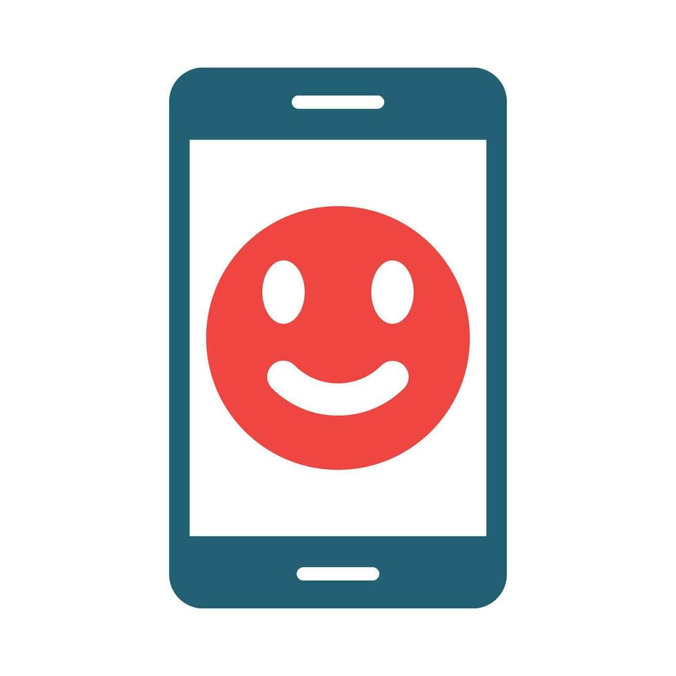 Satisfaction Vector Glyph Two Color Icon For Personal And Commercial Use.