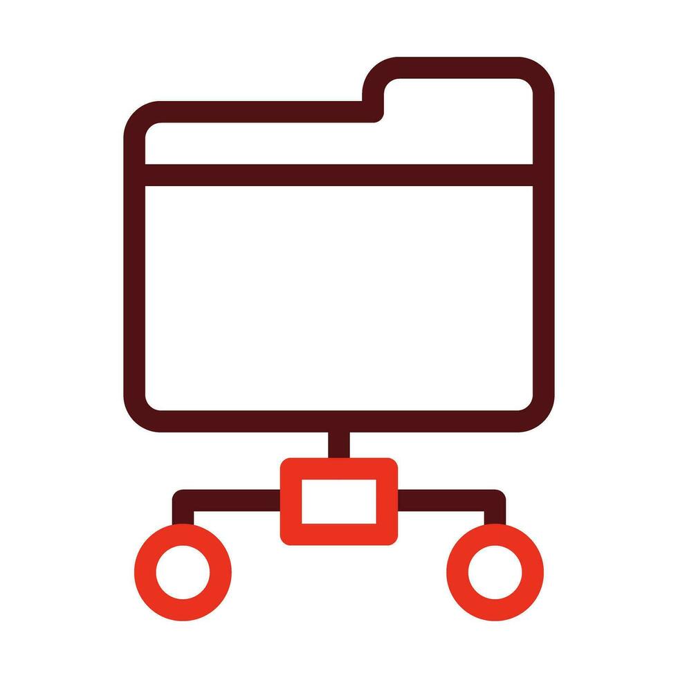 Algorithm Vector Thick Line Two Color Icons For Personal And Commercial Use.