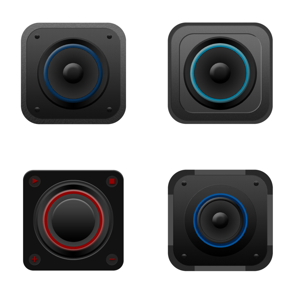 Sound speaker icon  audio music system or player  loudspeaker. png