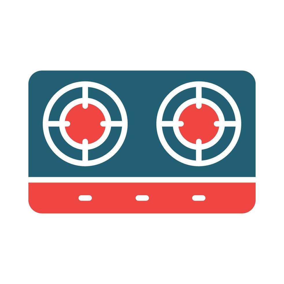 Stove Vector Glyph Two Color Icon For Personal And Commercial Use.