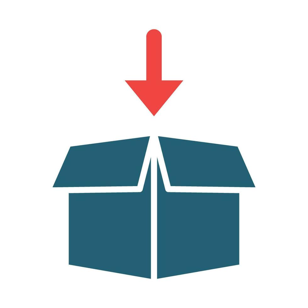 Packing Vector Glyph Two Color Icon For Personal And Commercial Use.