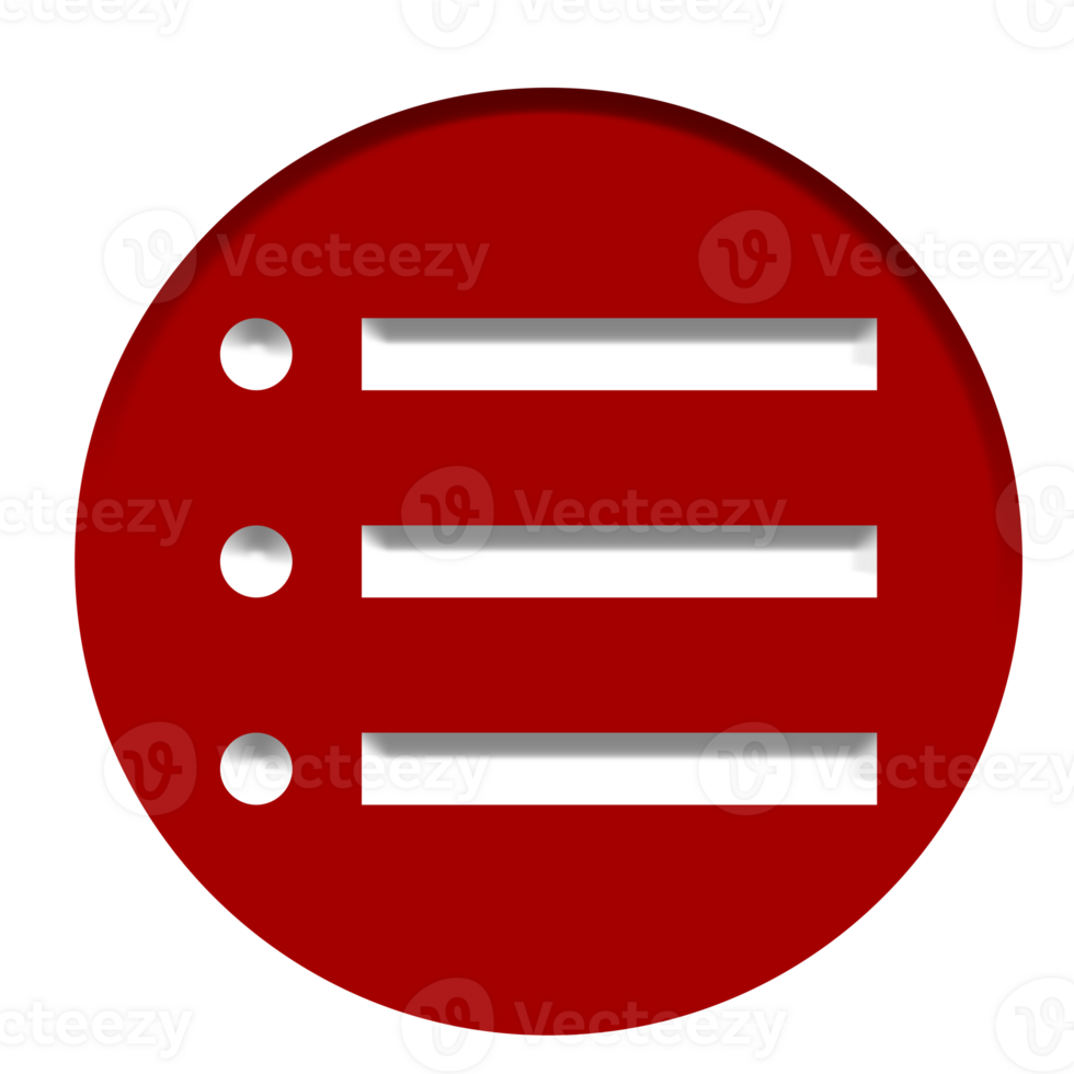 List interface icon png