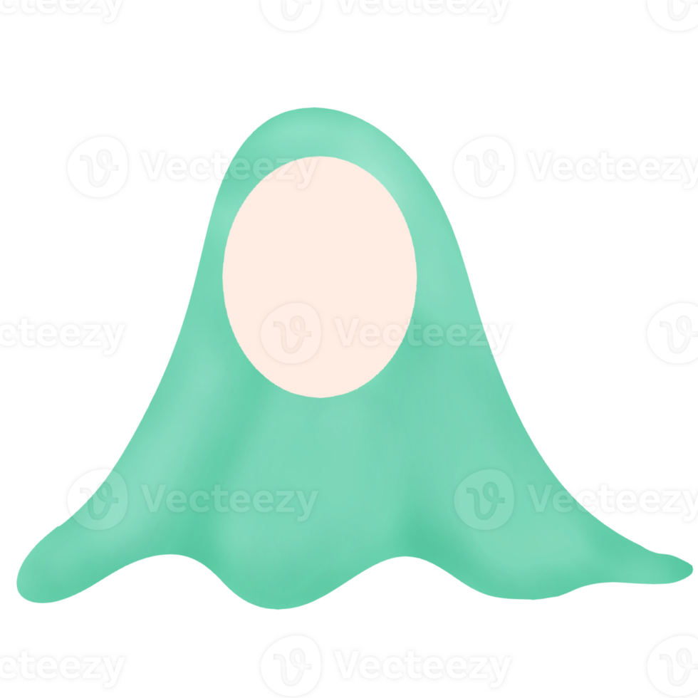faceless girl wearing a hijab png