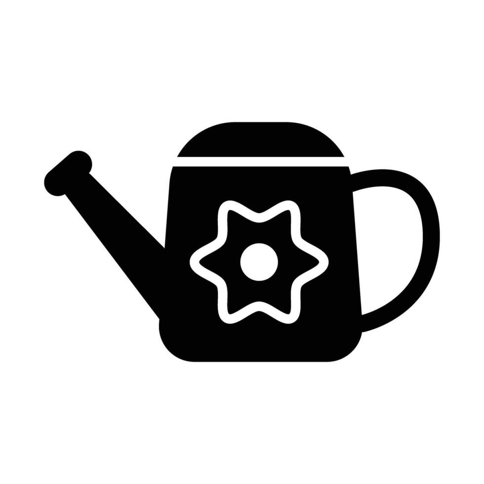 Watering Can Vector Glyph Icon For Personal And Commercial Use.