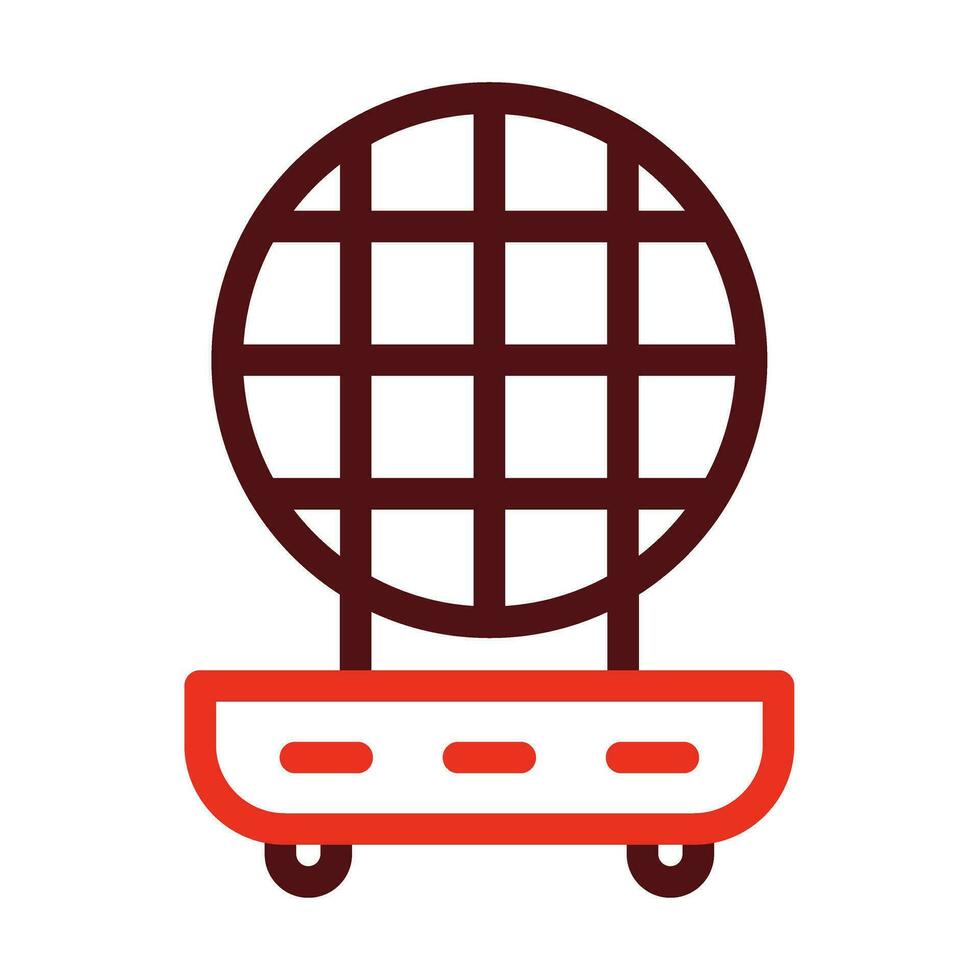 Roti Maker Vector Thick Line Two Color Icons For Personal And Commercial Use.