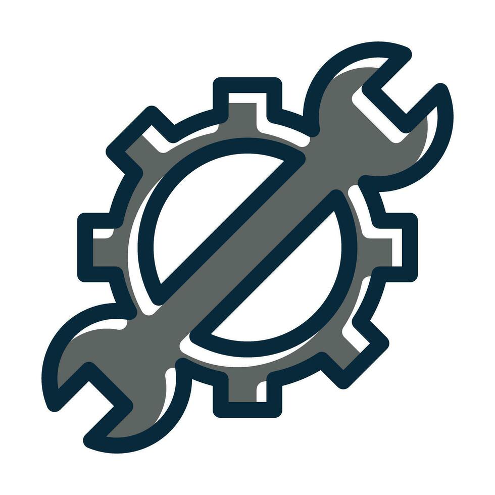 Optimization Vector Thick Line Filled Dark Colors Icons For Personal And Commercial Use.