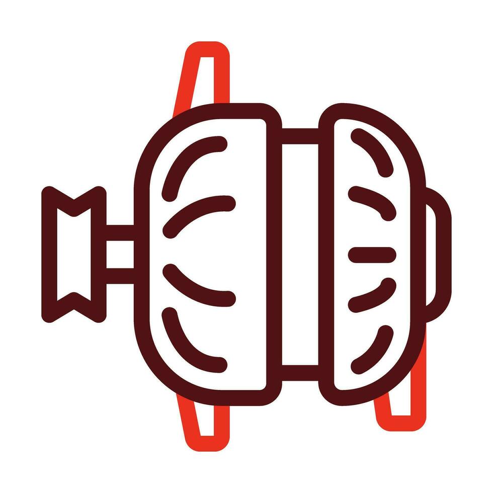 Generator Vector Thick Line Two Color Icons For Personal And Commercial Use.