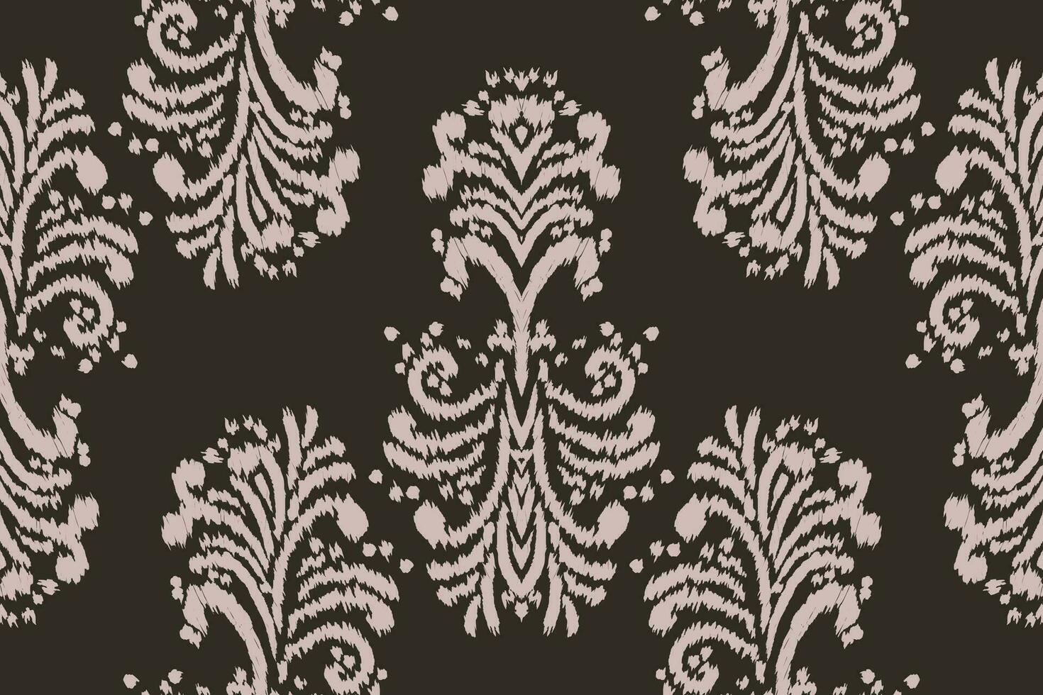 Floral vintage seamless pattern for retro wallpapers. Enchanted Vintage Flowers. Arts and Crafts movement inspired. Design for wrapping paper, wallpaper, fabrics and fashion clothes. Ikat pattern. vector