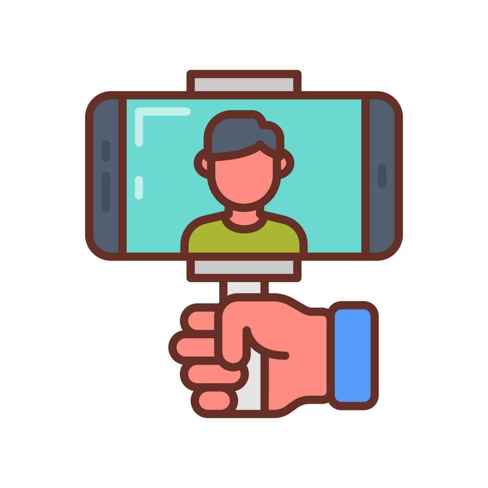 vlogging icono en vector. ilustración vector