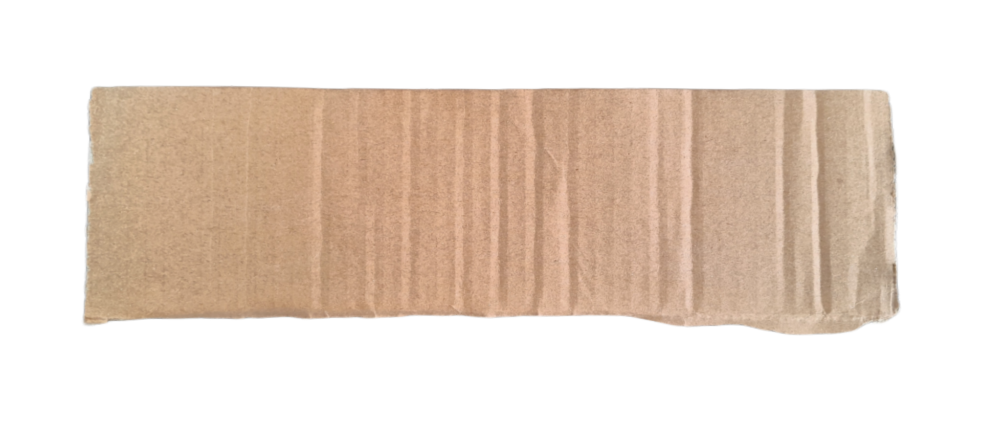 Torn cardboard paper of brown isolated on transparent background for using as text box png