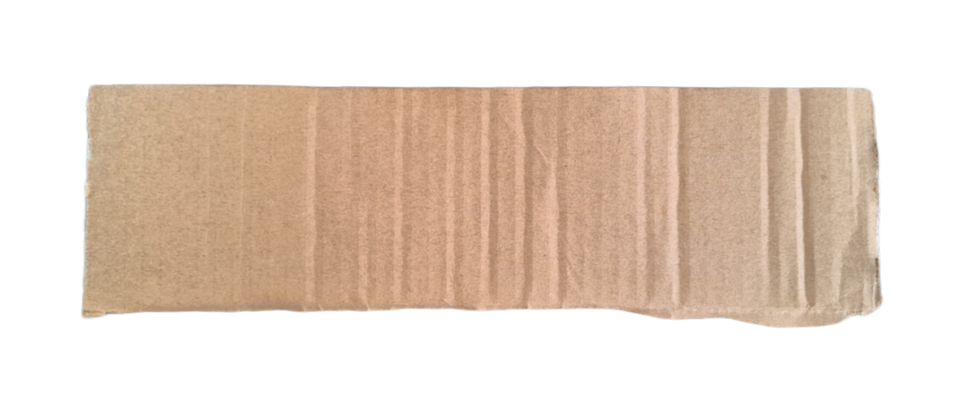 Torn cardboard paper of brown isolated on transparent background for using as text box png