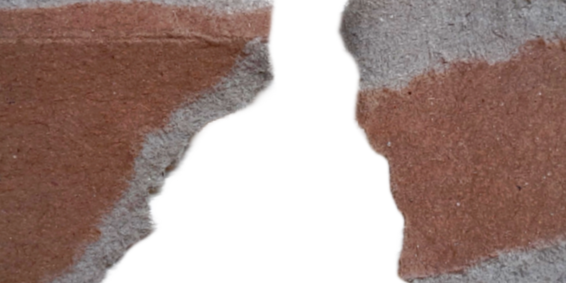 Realistic textured of torn ripped paper cardboard edges pieces. Rough grunge elements of paper materials. Copy Space for Text. png