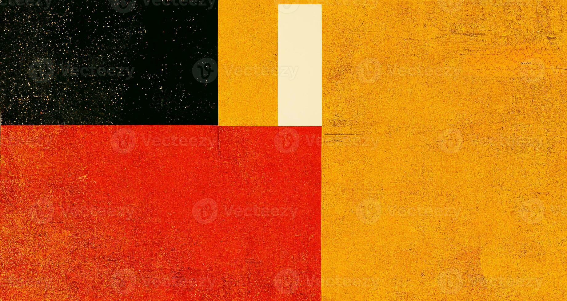 Generative AI, abstract Bauhaus style autumn colors background with grainy paper texture. Trendy contemporary minimal 20s geometric design. Digital art. photo
