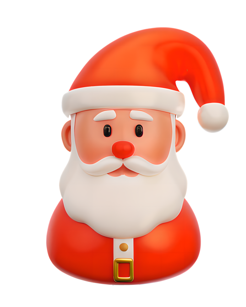 3D Illustration santa claus png