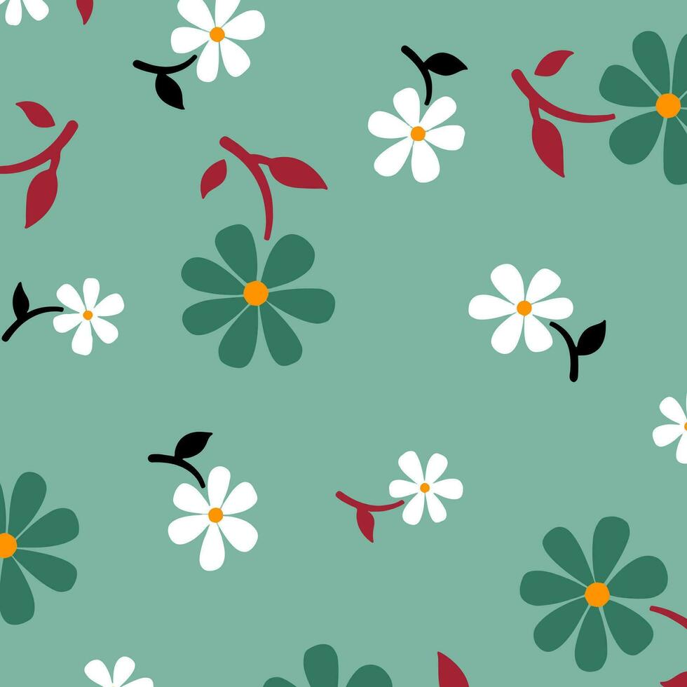 floral abstract pattern suitable for textile and printing needs vector