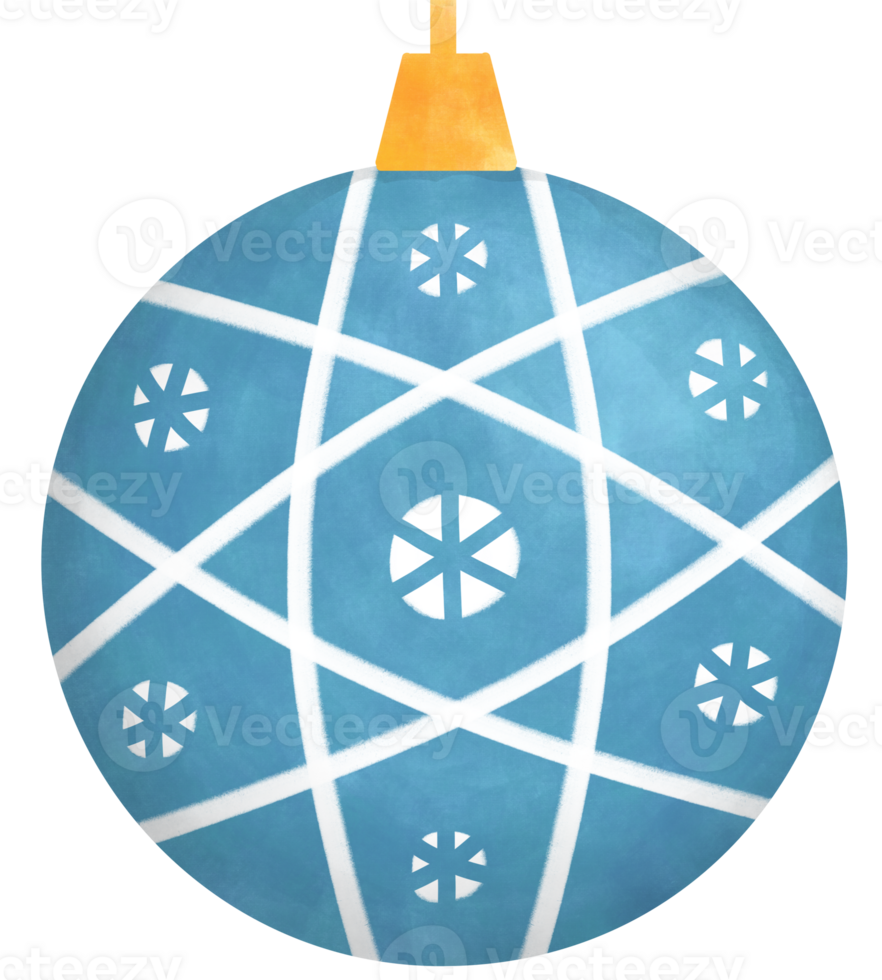 Blau Flitter Ornament - - Weihnachten dekorativ Element png