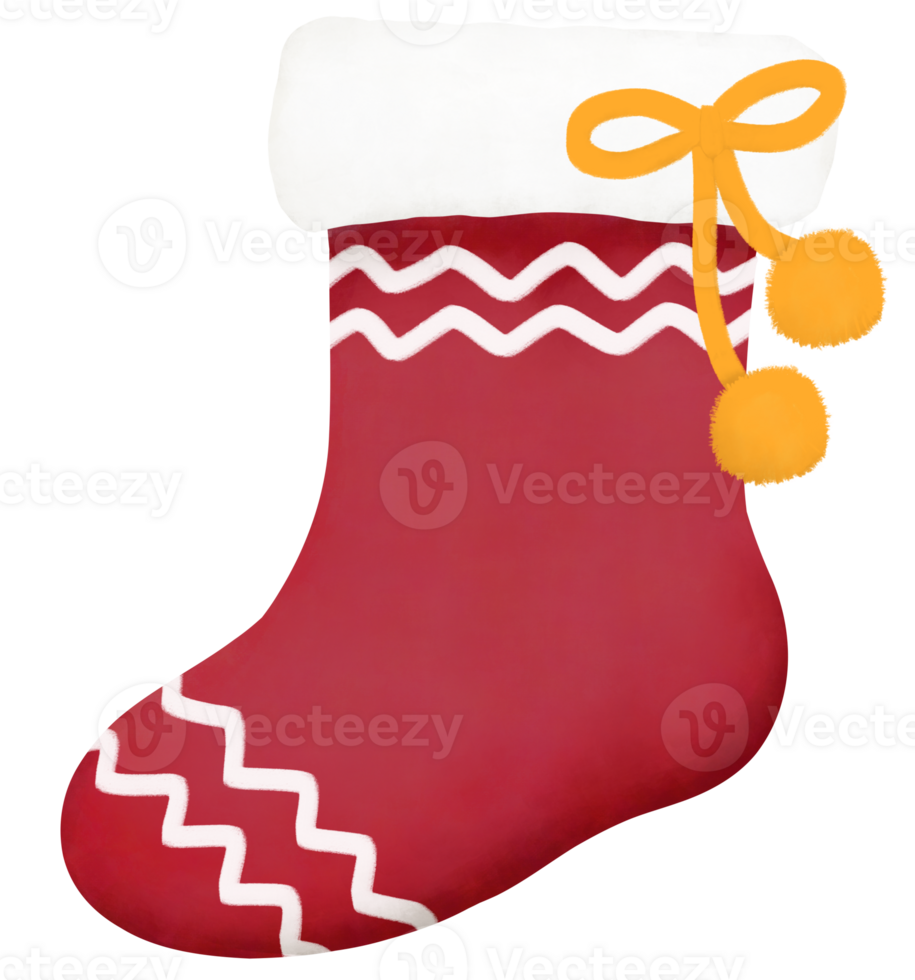 fröhlich Weihnachten Strumpf - - Weihnachten dekorativ Element png