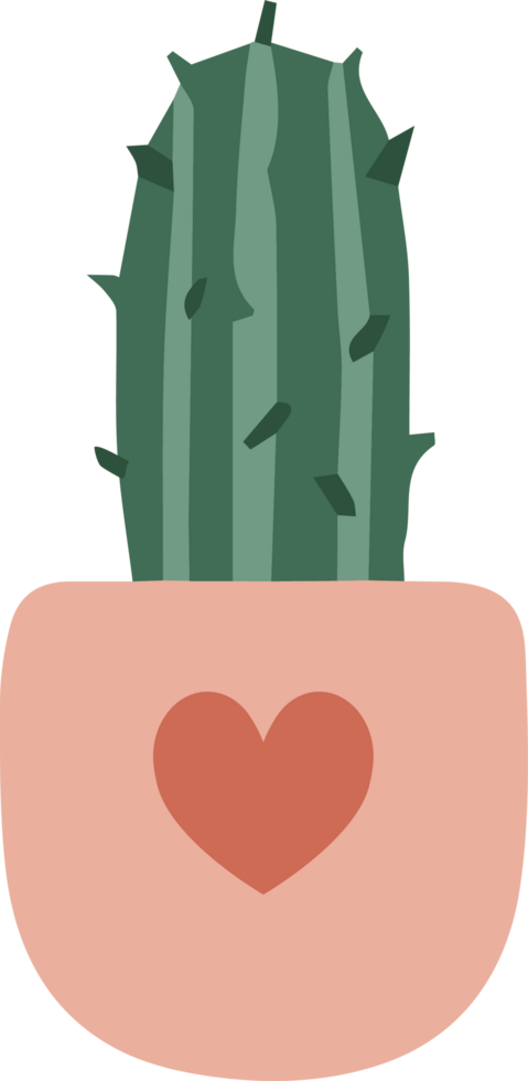 cactus plant in a pot clipart png