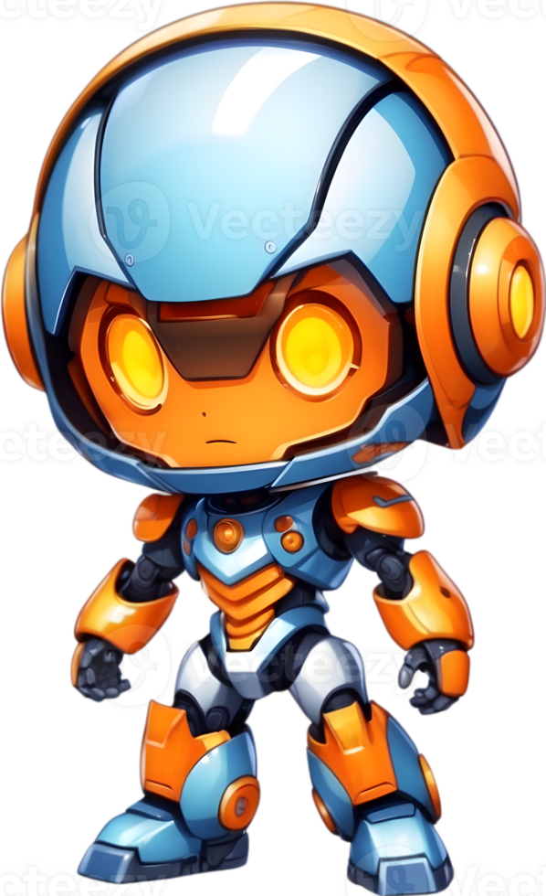 linda chico robot, adorable androide, chico robot diseño, amigable para niños robot ai generativo png