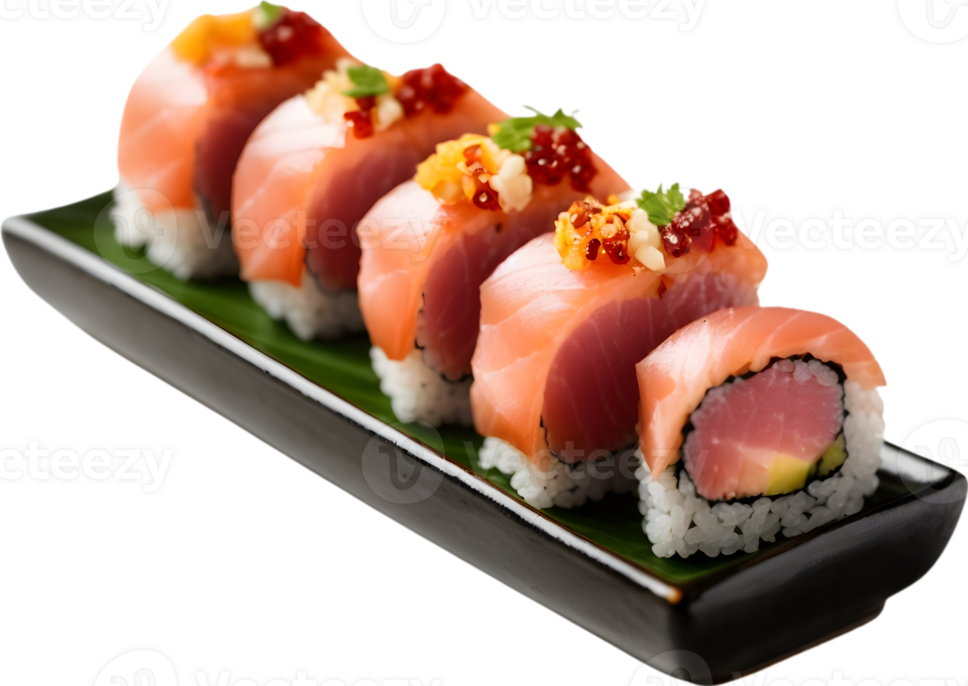 Sushi, Japanese cuisine, sushi rolls, sushi platter, sushi bar, sushi chef, fresh sushi, sushi menu, sushi flavors  ai generative png