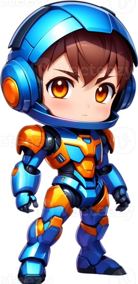 linda chico robot, adorable androide, chico robot diseño, amigable para niños robot ai generativo png