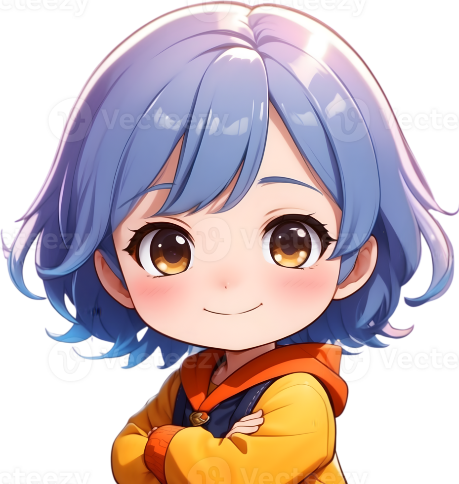 Cute girl, adorable female, charming personality, sweet demeanor ai generative png